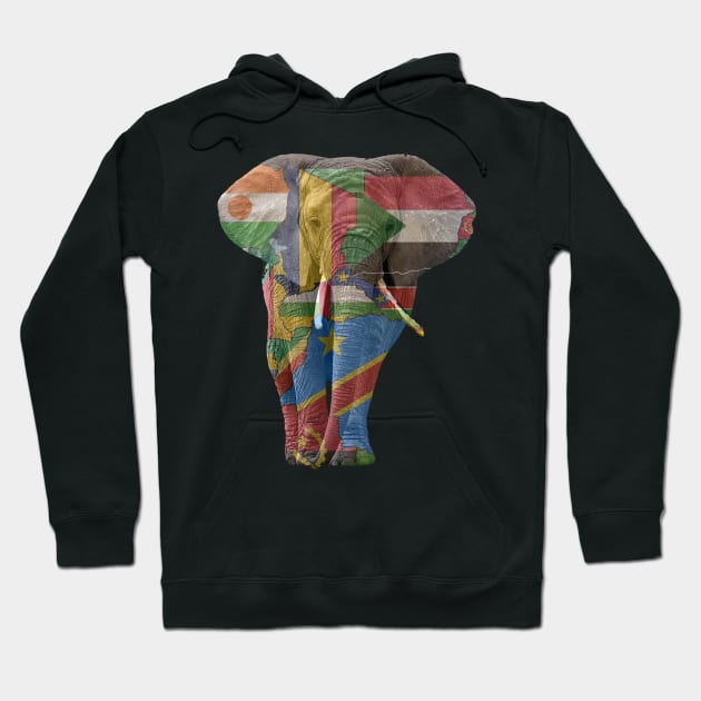 africa elephant Hoodie by hottehue